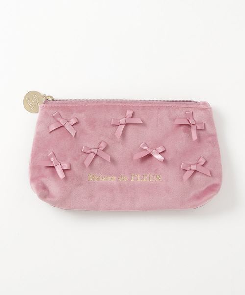Maison de FLEUR(メゾンドフルール)の「ベロアリボンペンケース(ポーチ・レディース・ネイビー/ライラック/レッド系その他/その他9・FREE)」の18枚目の写真