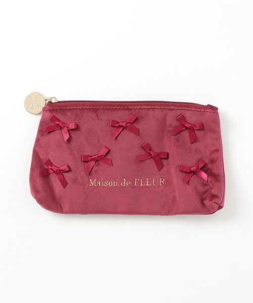 Maison de FLEUR(メゾンドフルール)の「ベロアリボンペンケース(ポーチ・レディース・ネイビー/ライラック/レッド系その他/その他9・FREE)」の17枚目の写真