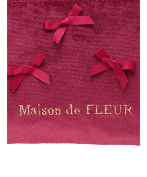Maison de FLEUR(メゾンドフルール)の「ベロアリボンペンケース(ポーチ・レディース・ネイビー/ライラック/レッド系その他/その他9・FREE)」の12枚目の写真