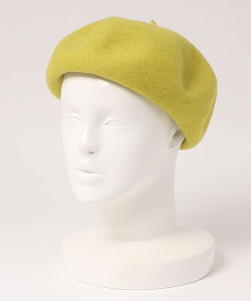 14+(イチヨンプラス)の「ウールバスクベレー帽 / ber(ハンチング/ベレー帽・レディース・ブラック/ネイビー/キャメル/グレー/ピンク/ブルー/モスグリーン/ブラウン/ライトブルー/オフホワイト/ライム/パープル/ライトピンク/イエロー・FREE)」の5枚目の写真