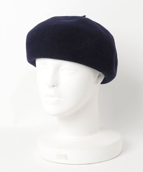 14+(イチヨンプラス)の「ウールバスクベレー帽 / ber(ハンチング/ベレー帽・レディース・ブラック/ネイビー/キャメル/グレー/ピンク/ブルー/モスグリーン/ブラウン/ライトブルー/オフホワイト/ライム/パープル/ライトピンク/イエロー・FREE)」の20枚目の写真