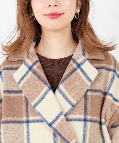【Anicée】シャギータータンウール チェスターコート ウールシャギーステンカラーコート|ANAYI OFFICIAL ONLINE STORE
