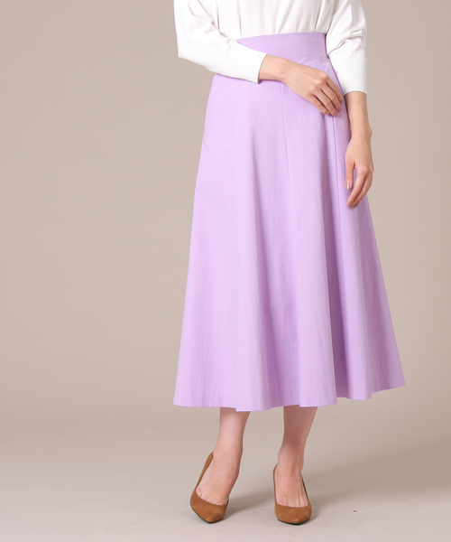 Tiara（ティアラ）の「バックシャーリングスカート（スカート・レディース・グリーン/ラベンダー/キャメル/オレンジ・S/M）」の3枚目の写真