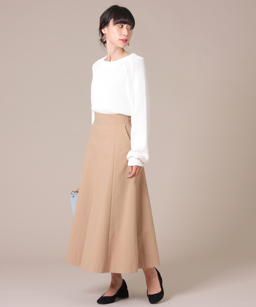 Tiara（ティアラ）の「バックシャーリングスカート（スカート・レディース・グリーン/ラベンダー/キャメル/オレンジ・S/M）」の5枚目の写真