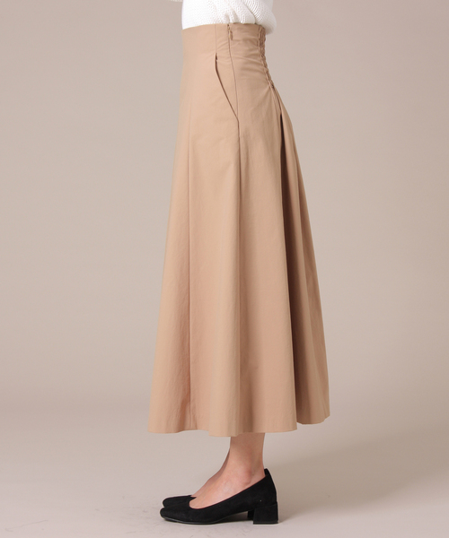 Tiara（ティアラ）の「バックシャーリングスカート（スカート・レディース・グリーン/ラベンダー/キャメル/オレンジ・S/M）」の6枚目の写真