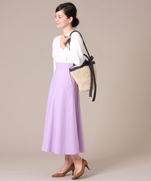 Tiara（ティアラ）の「バックシャーリングスカート（スカート・レディース・グリーン/ラベンダー/キャメル/オレンジ・S/M）」の17枚目の写真