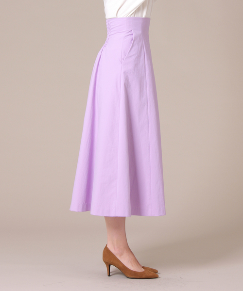 Tiara（ティアラ）の「バックシャーリングスカート（スカート・レディース・グリーン/ラベンダー/キャメル/オレンジ・S/M）」の18枚目の写真