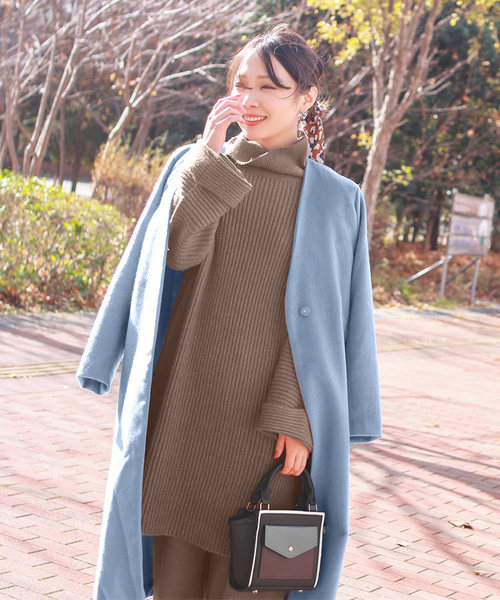 KOBE LETTUCE（コウベレタス）の「もっちりニットワイドパンツ＊レディース/ボトムス/セットアップ[M2338]神戸レタス（その他パンツ・レディース・ブラック/ブラウン/グレー/アイボリー・FREE）」の14枚目の写真