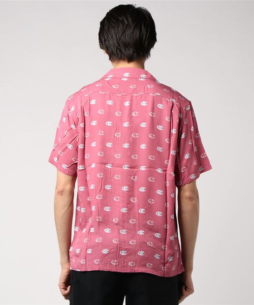 Champion(チャンピオン)の「【Champion/チャンピオン】メンズ キャンパス ショートスリーブシャツ(シャツ/ブラウス・メンズ・ブラック/サックスブルー/ネイビー/ライトピンク・LARGE/MEDIUM/X-LARGE)」の6枚目の写真