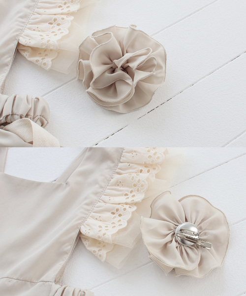 Rora（ローラ）の「コジー エプロン ドレス(2color)（エプロン・キッズ・ベージュ/ラベンダー・S/M）」の19枚目の写真