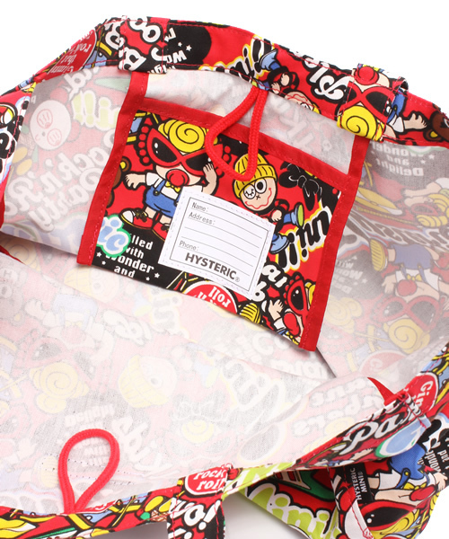 HYSTERIC MINI トートバッグ Rock'n Roll Party HYSTERIC MINI（ヒステリックミニ）の「Rock'n Roll Party 総柄