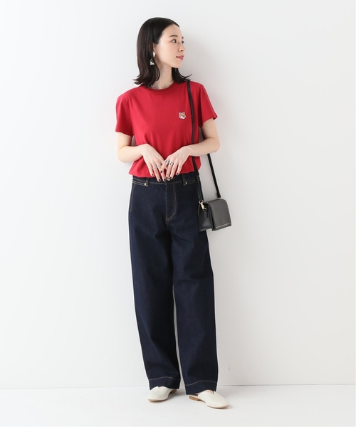SLOBE IENA(スローブイエナ)の「MAISON KITSUNE HEAD PATCH Tシャツ(Tシャツ/カットソー・レディース・ベージュ/レッド・FREE)」の7枚目の写真