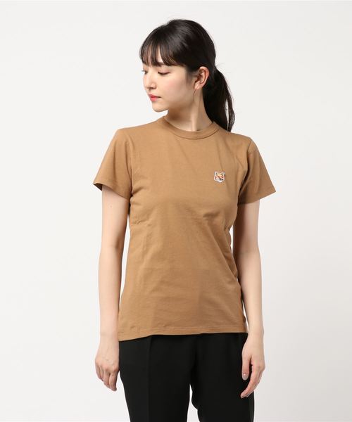 SLOBE IENA(スローブイエナ)の「MAISON KITSUNE HEAD PATCH Tシャツ(Tシャツ/カットソー・レディース・ベージュ/レッド・FREE)」の9枚目の写真