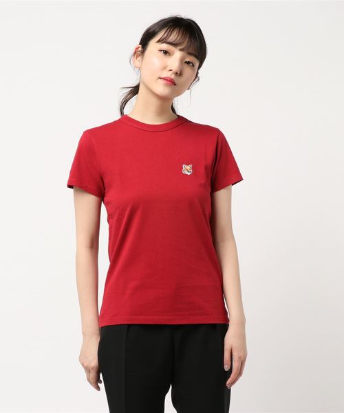 SLOBE IENA(スローブイエナ)の「MAISON KITSUNE HEAD PATCH Tシャツ(Tシャツ/カットソー・レディース・ベージュ/レッド・FREE)」の10枚目の写真