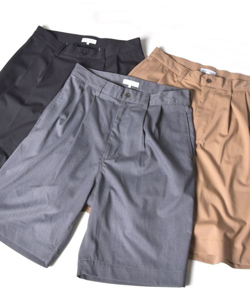 SHIPS JET BLUE（シップスジェットブルー）の「SHIPS JET BLUE: T/R ワイドショーツ（その他パンツ・メンズ・ブラック/グレー/キャメル・SMALL/MEDIUM/LARGE/X-SMALL）」の22枚目の写真