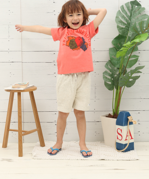 FRUIT OF THE LOOM（フルーツオブザルーム）の「【Fruit Of The Loom(フルーツオブザルーム)】別注ロゴS/S T(KIDS)（Tシャツ/カットソー・キッズ・ブルー/イエロー/ホワイト/ピンク・X-LARGE/XX-LARGE/SMALL/MEDIUM/LARGE）」の10枚目の写真