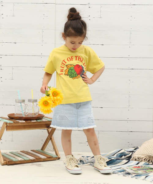 FRUIT OF THE LOOM（フルーツオブザルーム）の「【Fruit Of The Loom(フルーツオブザルーム)】別注ロゴS/S T(KIDS)（Tシャツ/カットソー・キッズ・ブルー/イエロー/ホワイト/ピンク・X-LARGE/XX-LARGE/SMALL/MEDIUM/LARGE）」の16枚目の写真
