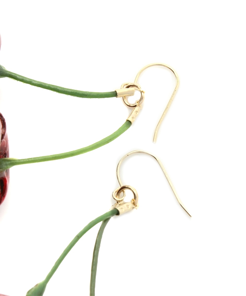 WEGO（ウィゴー）の「WEGO/さくらんぼピアス（ピアス（両耳用）・レディース・レッド・FREE）」の2枚目の写真