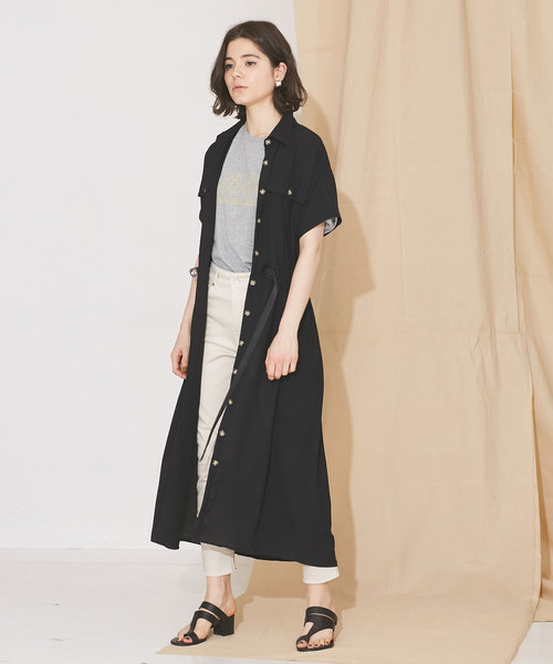 新鮮な半袖 シャツ ワンピ コーデ 人気のファッショントレンド