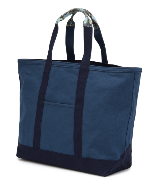 BEAUTY&YOUTH UNITED ARROWS(ビューティーアンドユースユナイテッドアローズ)の「BY キャンバス プリント ストラップ トート(トートバッグ・メンズ・ホワイト/ネイビー・フリー)」の4枚目の写真