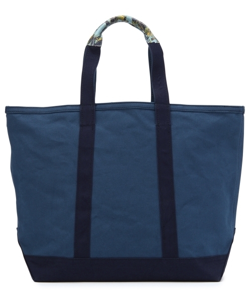 BEAUTY&YOUTH UNITED ARROWS(ビューティーアンドユースユナイテッドアローズ)の「BY キャンバス プリント ストラップ トート(トートバッグ・メンズ・ホワイト/ネイビー・フリー)」の5枚目の写真