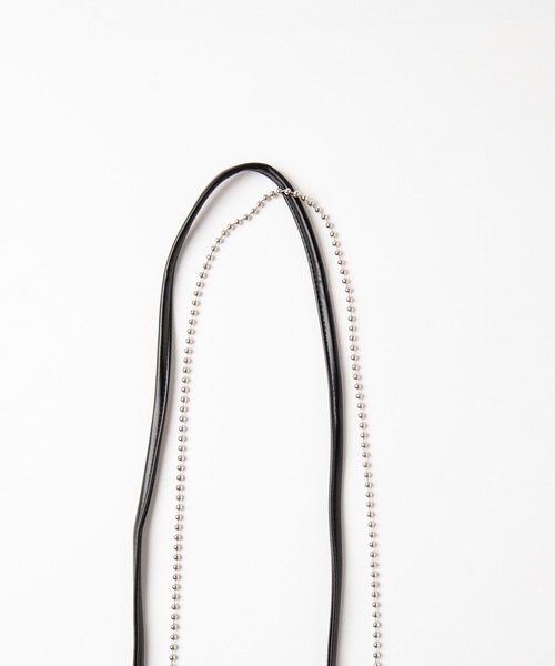 WEGO（ウィゴー）の「WEGO/ダブルチェーンフラップポシェット（ショルダーバッグ・レディース・その他1/ブラック/シルバー/その他2/パープル・FREE）」の14枚目の写真