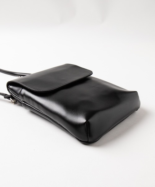 WEGO（ウィゴー）の「WEGO/ダブルチェーンフラップポシェット（ショルダーバッグ・レディース・その他1/ブラック/シルバー/その他2/パープル・FREE）」の15枚目の写真