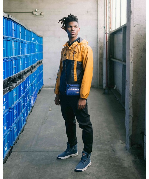 Dickies(ディッキーズ)の「【メンズ】ラバープリントロゴ切替アノラック(その他アウター)」|オレンジ