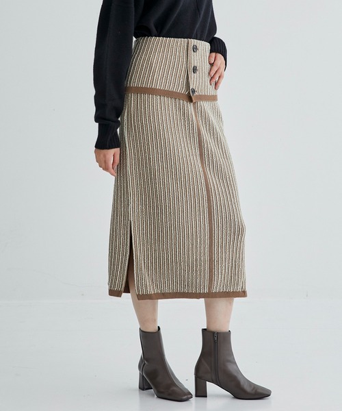 ストライプジャガードスカート（スカート）｜UNITED TOKYO