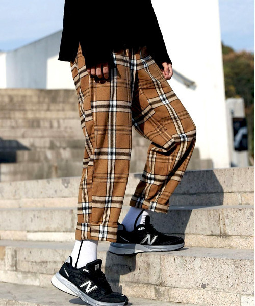 憧れの セール Design パンツ S 7019 をセール価格で購入できます Spade パンツ Neos セミワイド Addictive パンツ パンツ Neos ネオス のファッション Addictive ポリレーヨン タータンチェック