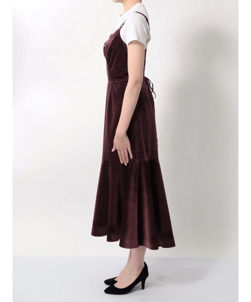 dazzlin（ダズリン）の「ベッチンキャミフレアマキシワンピース（ワンピース・レディース・ボルドー/その他1/ブラック・MEDIUM/SMALL）」の21枚目の写真