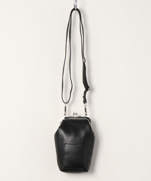 KOBE LETTUCE（コウベレタス）の「マイクロがま口スマホショルダーバッグ　ミニバッグ（ショルダーバッグ・レディース・ホワイト/ブラウン/ブラック・FREE）」の4枚目の写真