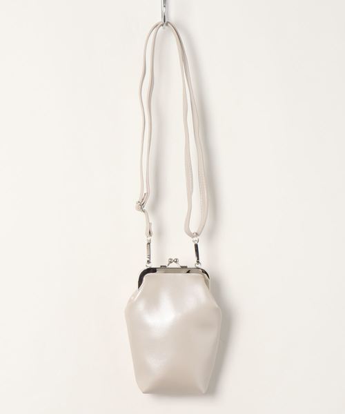 KOBE LETTUCE（コウベレタス）の「マイクロがま口スマホショルダーバッグ　ミニバッグ（ショルダーバッグ・レディース・ホワイト/ブラウン/ブラック・FREE）」の8枚目の写真