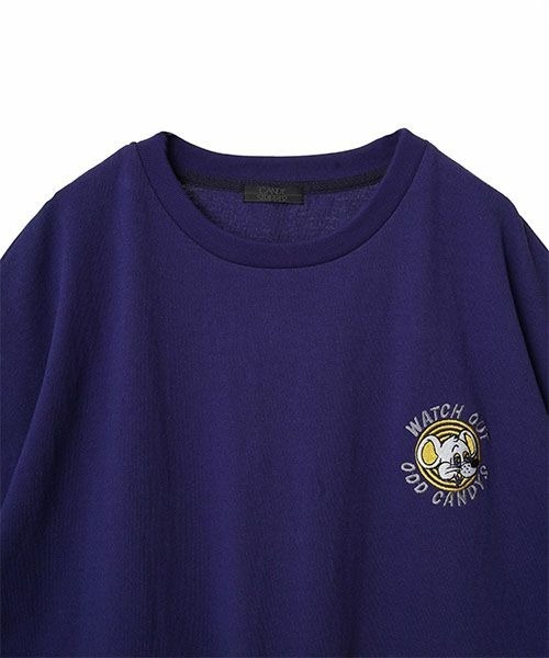 Candy Stripper（キャンディストリッパー）の「ODD CANDYS POCKET トップス（Tシャツ/カットソー・レディース・ヘザーグレー/ブラック/パープル・2）」の8枚目の写真