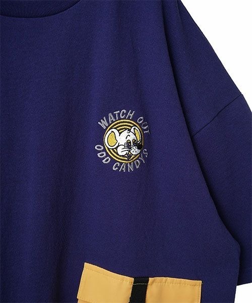 Candy Stripper（キャンディストリッパー）の「ODD CANDYS POCKET トップス（Tシャツ/カットソー・レディース・ヘザーグレー/ブラック/パープル・2）」の12枚目の写真