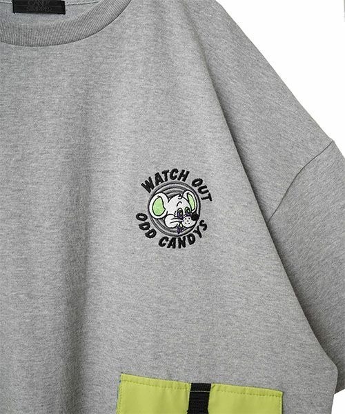 Candy Stripper（キャンディストリッパー）の「ODD CANDYS POCKET トップス（Tシャツ/カットソー・レディース・ヘザーグレー/ブラック/パープル・2）」の13枚目の写真