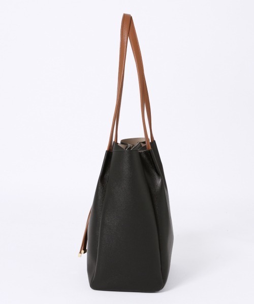 GLOBAL WORK（グローバルワーク）の「10ポケ肩掛けA4トート/861838（トートバッグ・レディース・ブラウン/ベージュ/オフホワイト/ブラック・FREE）」の9枚目の写真