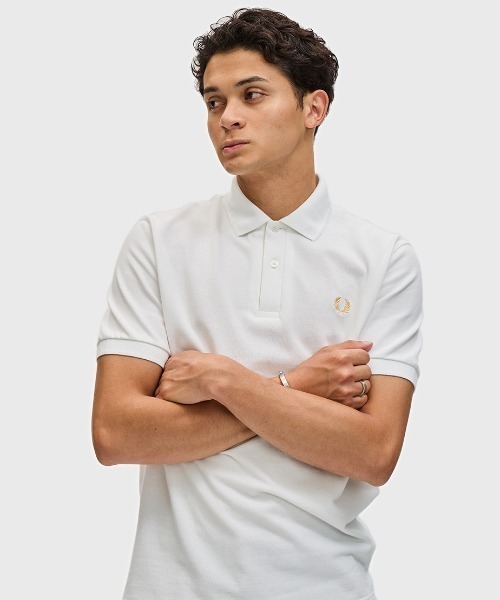 フレッドペリー ポロシャツ ホワイト イングランド製 The Fred Perry Shirt - M3/イングランド製フレッドペリー