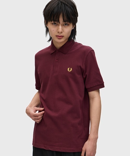【新品タグ付き】FRED PERRY ブラウン ポロシャツ(M3) The Fred Perry Shirt - M3／イングランド製フレッドペリー
