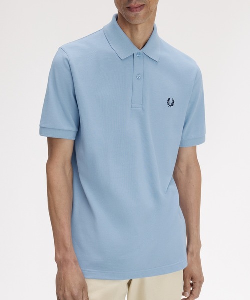 FRED PERRY ライトブルーポロシャツ UK 10 新色先行予約受付中／The Fred Perry Shirt - M3／イングランド製