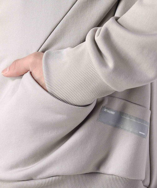 ATTACHMENT（アタッチメント）の「Ny/Co裏毛 ZIP UPパーカー