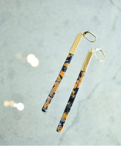 THEATRE PRODUCTS（シアタープロダクツ）の「プラスチックスティックピアス（ピアス（両耳用）・レディース・ブラック/ピンク/オレンジ/ブルー・FREE）」の4枚目の写真