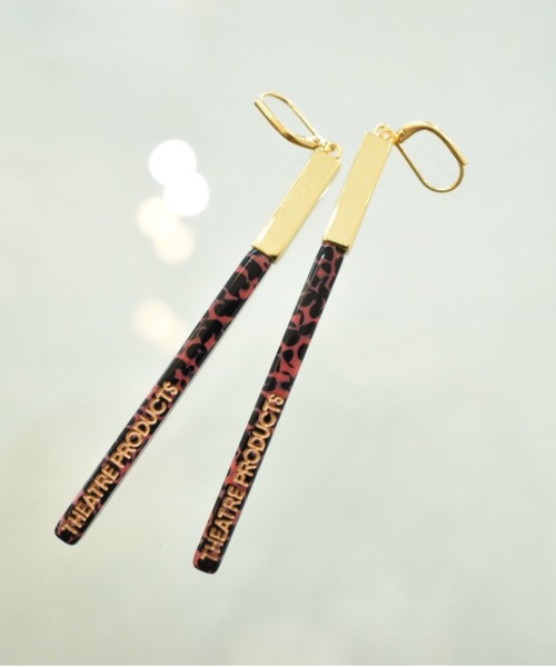 THEATRE PRODUCTS（シアタープロダクツ）の「プラスチックスティックピアス（ピアス（両耳用）・レディース・ブラック/ピンク/オレンジ/ブルー・FREE）」の2枚目の写真