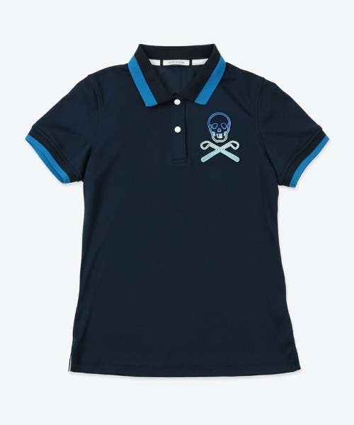 MARK & LONA(マークアンドロナ)の「Luncher Polo | WOMEN(ポロシャツ・レディース・ホワイト/オレンジ/グリーン/ネイビー・36/38/40)」の1枚目の写真