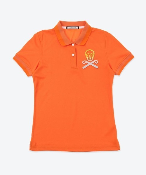 MARK & LONA(マークアンドロナ)の「Luncher Polo | WOMEN(ポロシャツ・レディース・ホワイト/オレンジ/グリーン/ネイビー・36/38/40)」の4枚目の写真