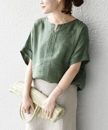 SHIPS（シップス）の「【WEB限定】〈手洗い可能〉テレデランリネンドルマンスリーブブラウス◇（シャツ/ブラウス）」