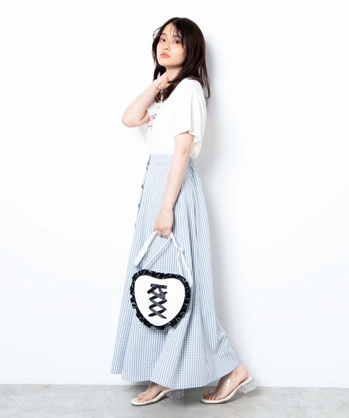 WEGO（ウィゴー）の「WEGO/ハート型ショルダーバッグ（ショルダーバッグ・レディース・ブラック/ホワイト・FREE）」の20枚目の写真