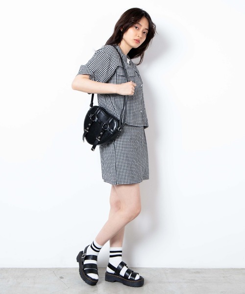 WEGO（ウィゴー）の「WEGO/ハート型ショルダーバッグ（ショルダーバッグ・レディース・ブラック/ホワイト・FREE）」の7枚目の写真