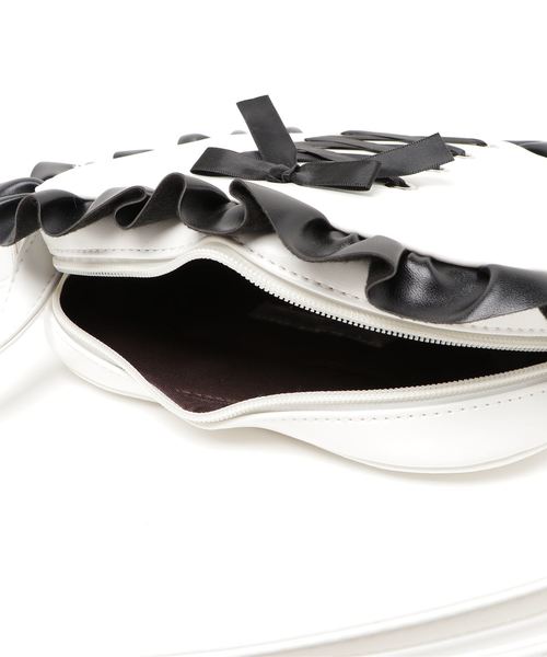 WEGO（ウィゴー）の「WEGO/ハート型ショルダーバッグ（ショルダーバッグ・レディース・ブラック/ホワイト・FREE）」の19枚目の写真