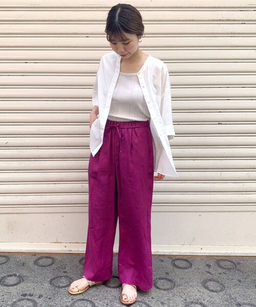 fredy repit(フレディレピ)の「バンドカラーシャツ(シャツ/ブラウス・レディース・オフホワイト/キャメル/カーキ・38)」の17枚目の写真